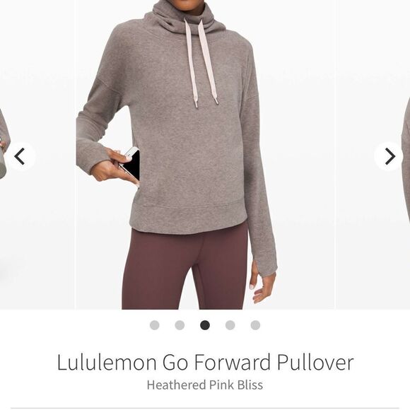 Lululemon Go Forward Pullover Heathered Pink Bliss - Picture 3 of 10